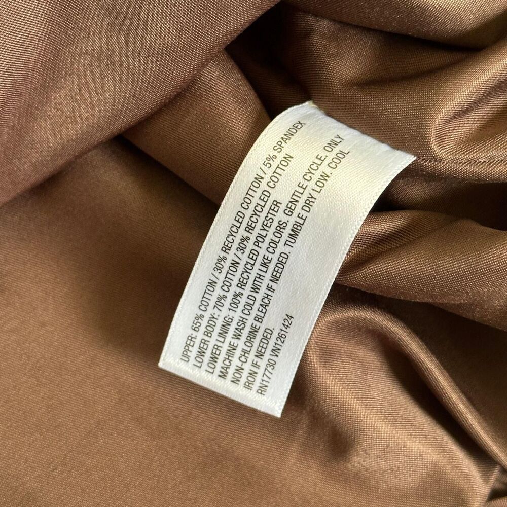 Wild Fable Strapless Bubble Hem Brown Mini Dress Size M NWT - Picture 6 of 8